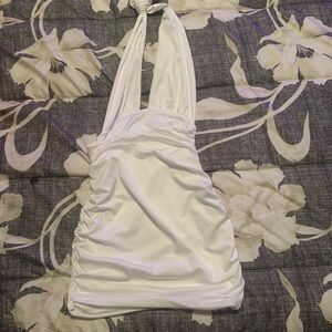 Sexy mini dress that ties up in the back around the neck